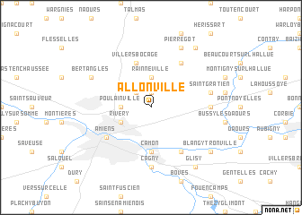 map of Allonville