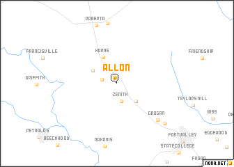 map of Allon