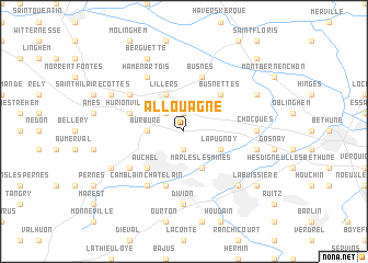 map of Allouagne