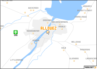 map of Allouez