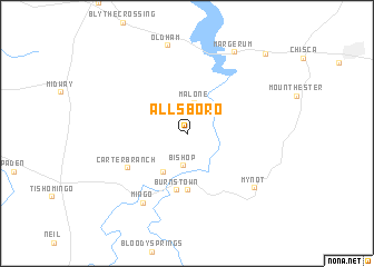 map of Allsboro