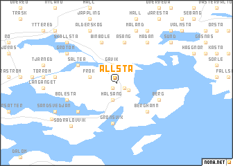 map of Allsta