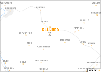 map of Allwood