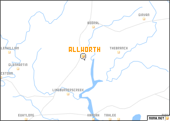 map of Allworth