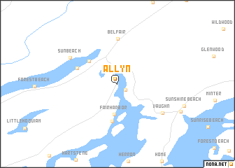 map of Allyn