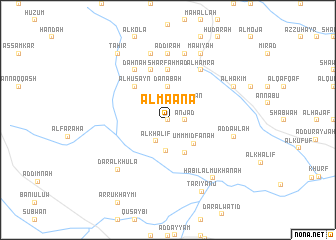 map of Al Maʼana