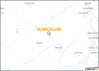 map of Almacellas