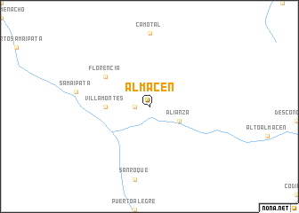 map of Almacén