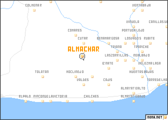 map of Almáchar