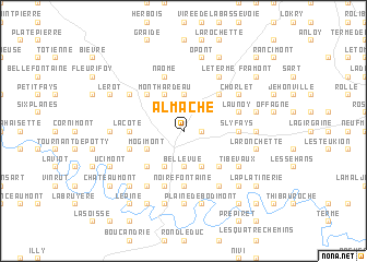 map of Almache