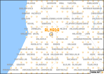 map of Almada