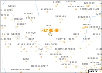 map of Al Mādhan