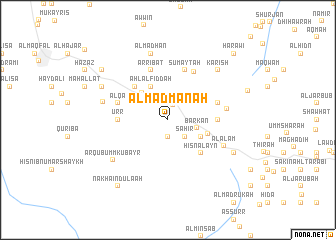 map of Al Madmanah