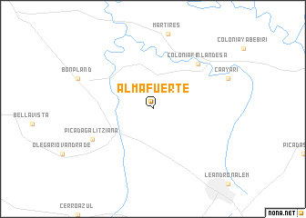 map of Almafuerte