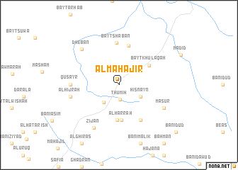 map of Al Maḩājir