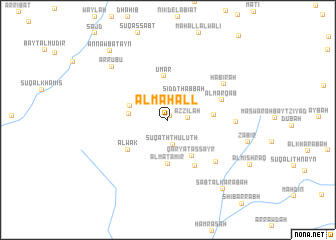 map of Al Maḩall