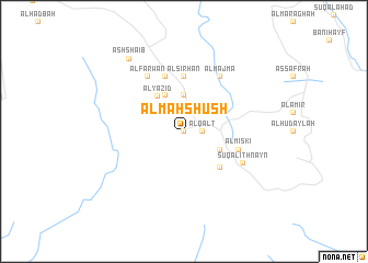 map of Al Maḩshūsh