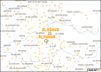 map of Al Maḩwá