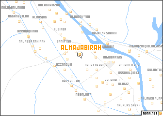 map of Al Majābirah