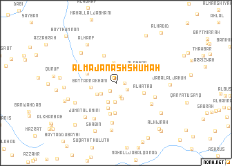 map of Al Majan ash Shumah