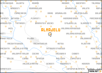 map of Almăjelu