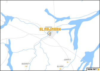 map of Al Majma‘ah