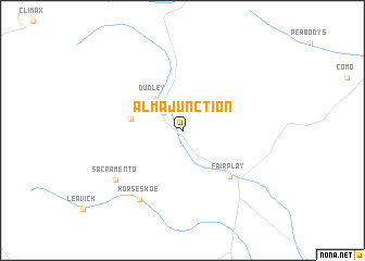 map of Alma Junction