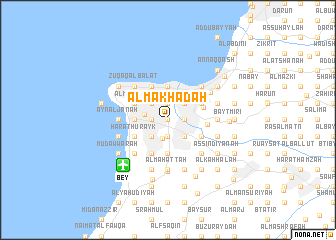 map of Al Makhāḑah