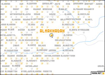 map of Al Makhāḑah