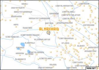 map of Al Makhāʼiḑ