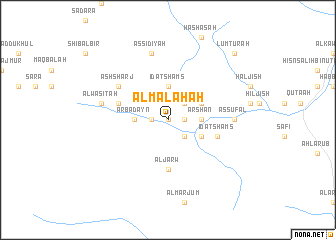 map of Al Malaḩah