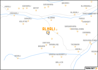 map of Almalı