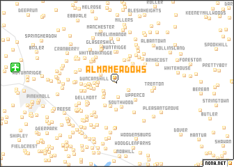 map of Alma Meadows