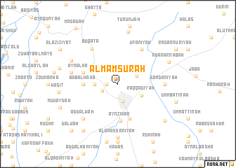 map of Al Mamşūrah