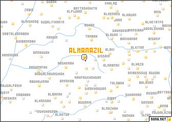 map of Al Manāzil