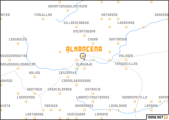 map of Almanceña