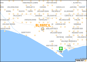 map of Almancil