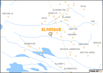 map of Al Mandūb