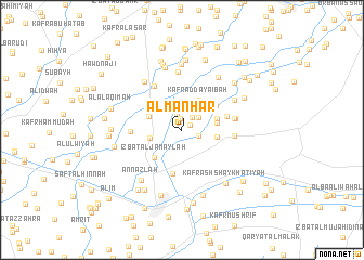 map of Al Manḩar