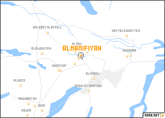 map of Al Manīfīyah