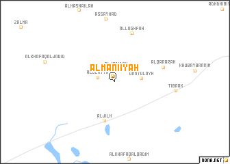 map of Al Māni‘īyah