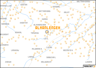 map of Ālmān Lengeh