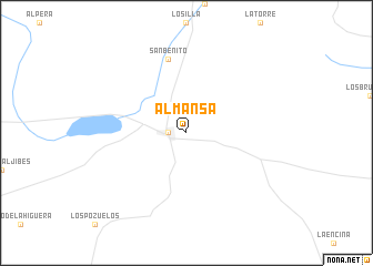 map of Almansa