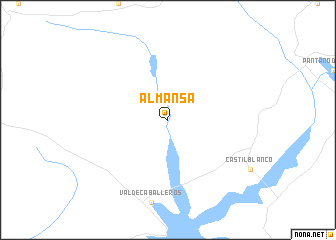 map of Almansa