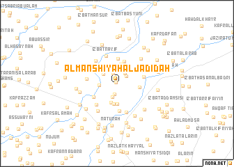 map of Al Manshīyah al Jadīdah