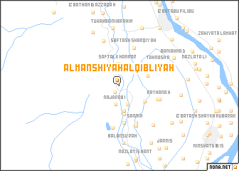 map of Al Manshīyah al Qiblīyah