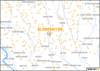 map of Al Manshīyah