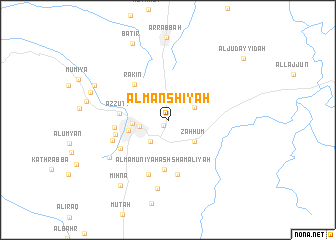 map of Al Manshīyah