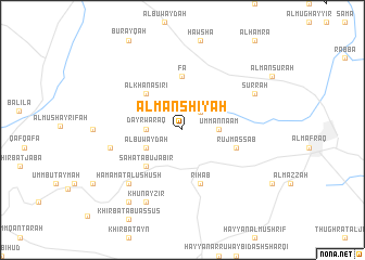 map of Al Manshīyah