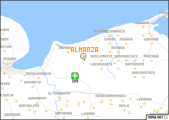 map of Almanza